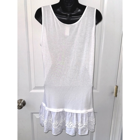 Multiples white lace layering tank top - Picture 3 of 5